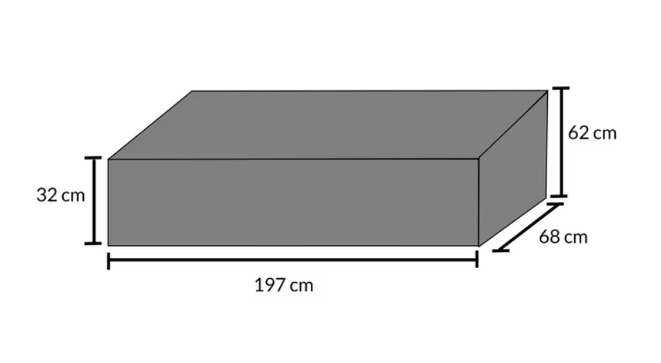 Tuinmeubelhoes\u0020Groen\u0020197x68x32\u002F62cm Tuinmeubelhoes\u0020Groen\u0020197x68x32\u002F62cm