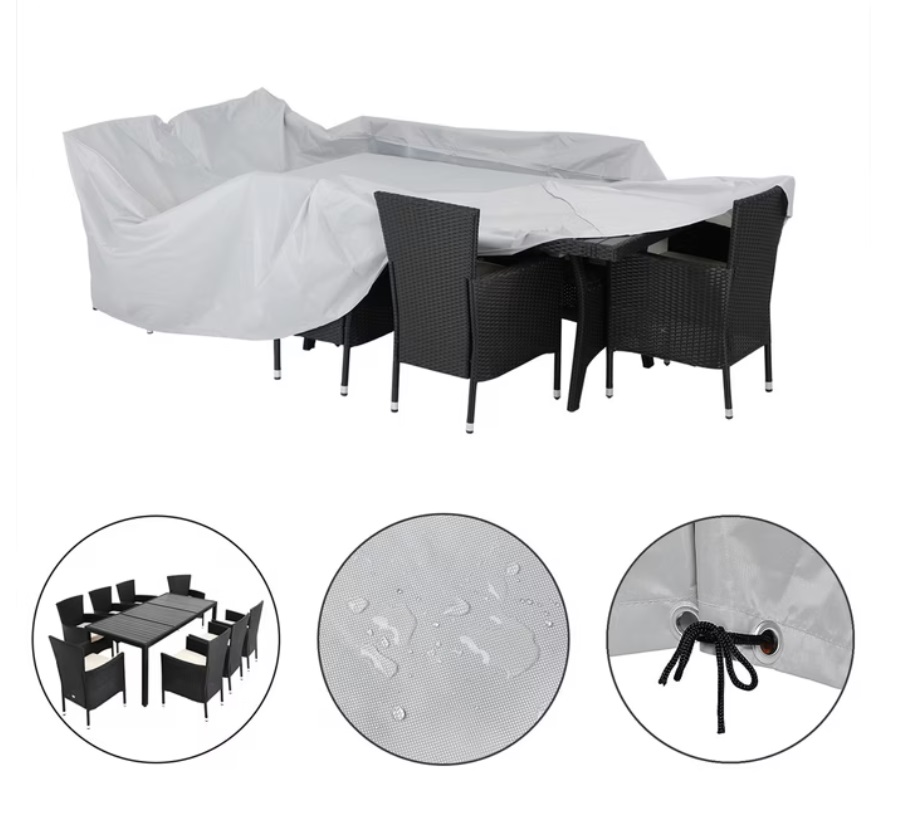 Afdekhoes\u0020Tuinset\u0020Zitset\u0020Zilver\u0020308x138x89cm Afdekhoes\u0020Tuinset\u0020Zitset\u0020Zilver\u0020308x138x89cm