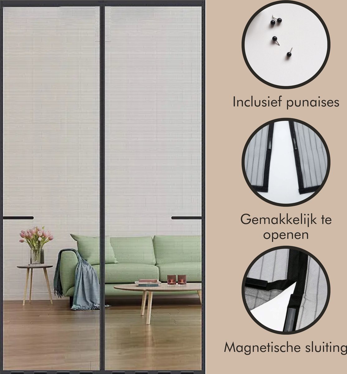Vliegengordijn\u0020Magnetisch\u0020Luxe\u0020Deurhor\u0020210\u0020x\u0020100\u0020cm\u0020Deurgordijn\u0020Horgordijn\u0020Deur