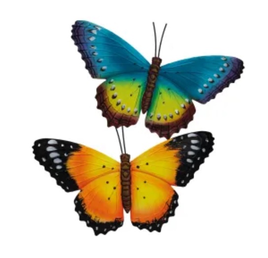 Wanddecoratie\u00203D\u0020vlinder\u0020geel\u0020afm\u002033,5\u0020x\u002023\u0020cm