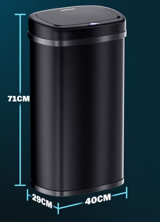 Vuilnisbak\u0020opent\u0020automatisch\u0020met\u0020Sensor\u0020Zwart\u002058L