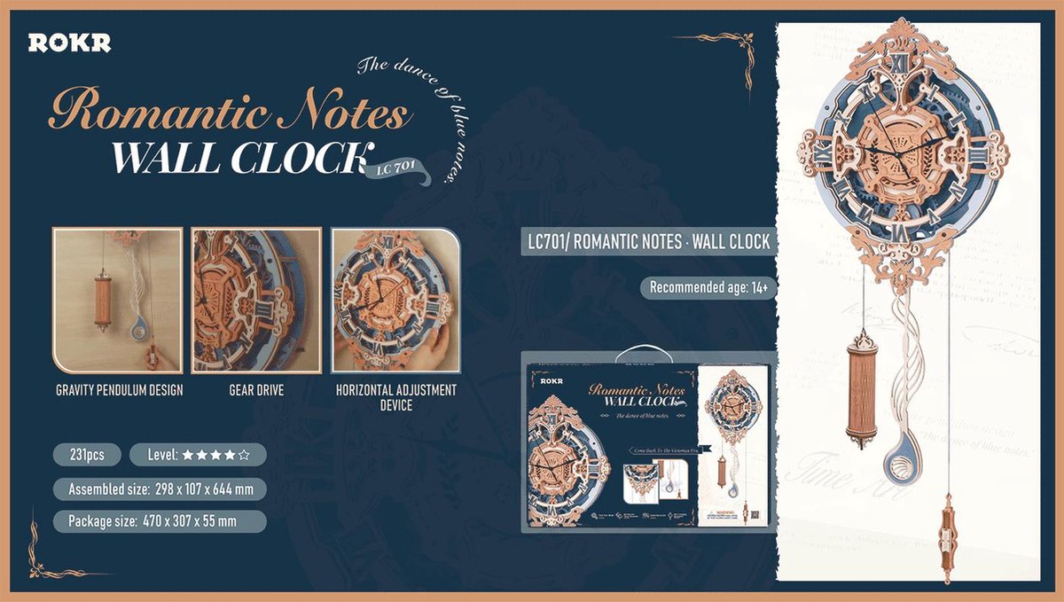 Robotime\u0020Romantische\u0020houten\u0020Wandklok\u0020modelbouw\u0020DIY\u0020Knutselen Robotime\u0020Romantische\u0020houten\u0020Wandklok\u0020modelbouw\u0020DIY\u0020Knutselen