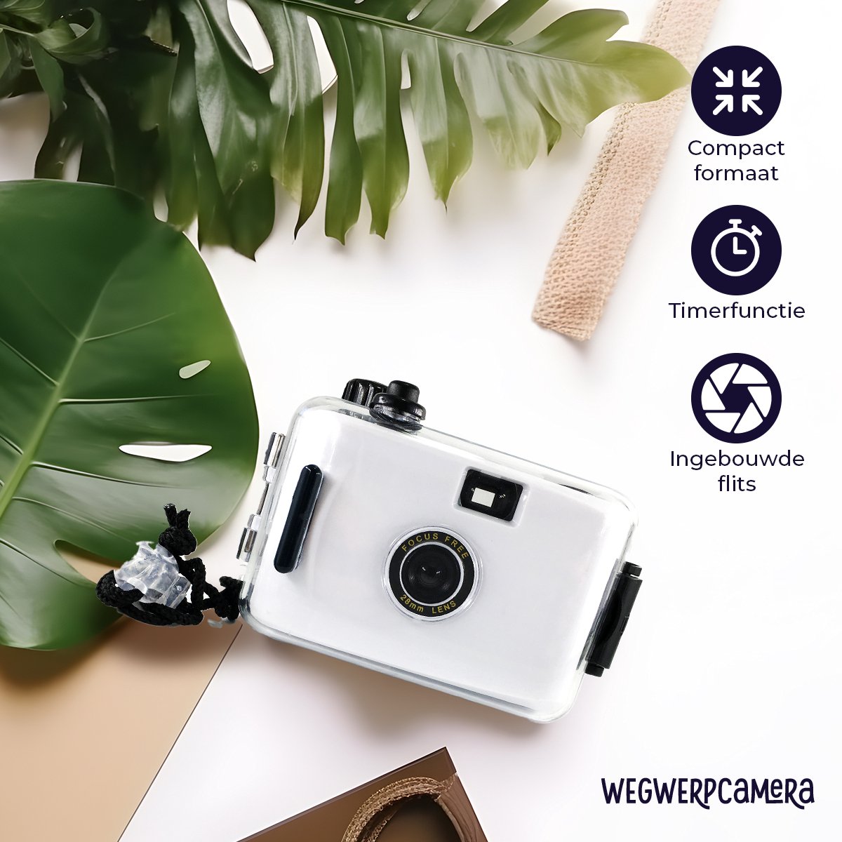 Analoge\u0020waterdichte\u0020camera\u0020met\u0020flits\u0020Wit\u0020\u002D\u0020Kinder\u0020Camera