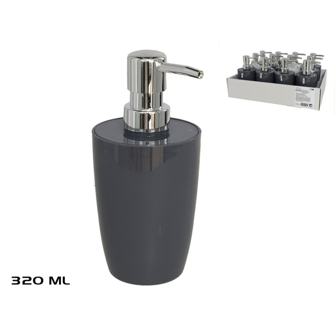 Zeepdispenser\u0020\u002F\u0020Zeeppompje\u0020\u002D\u0020Kunststof\u0020Collectie\u0020Venice\u0020\u002D\u0020Antraciet\u0020\u002D\u0020320ml\u0020\u002D\u00207x7x17.5\u0020cm
