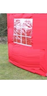 Zijwand\u0020Easy\u0020Up\u00202,5\u0020mtr\u0020met\u0020raam\u0020kleur\u0020Rood